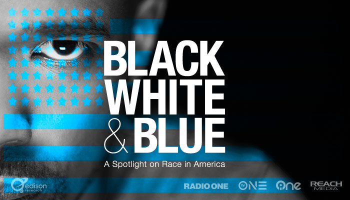 black white and blue