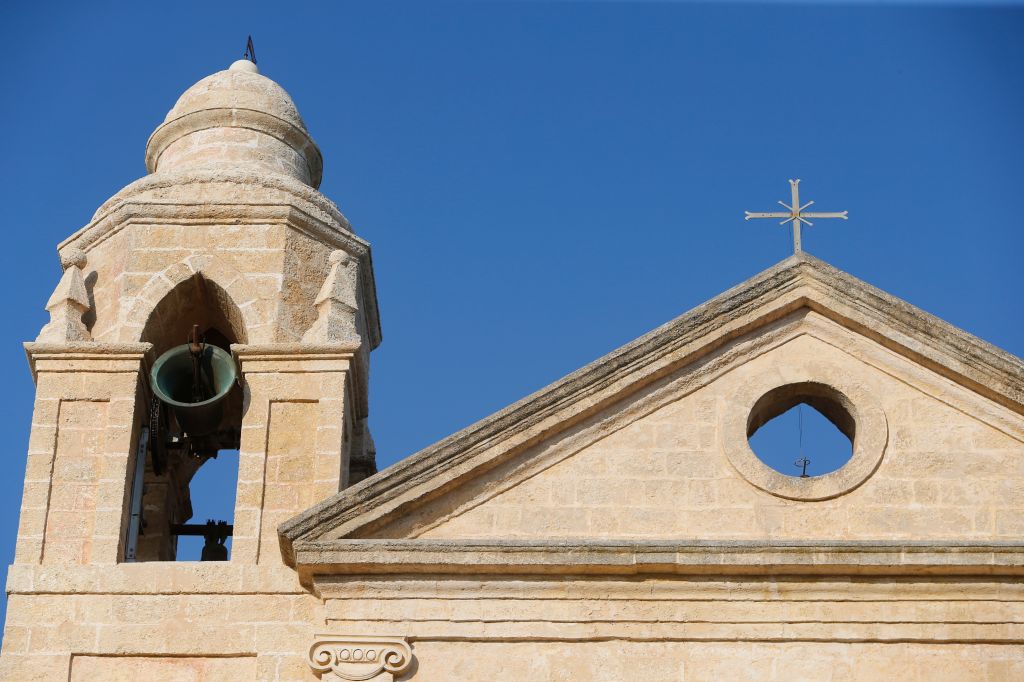 Church bell ringing.