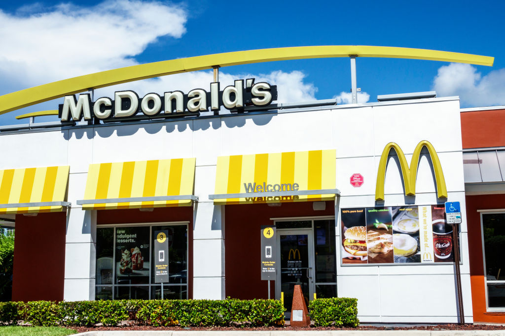 Florida, Miami, McDonalds exterior