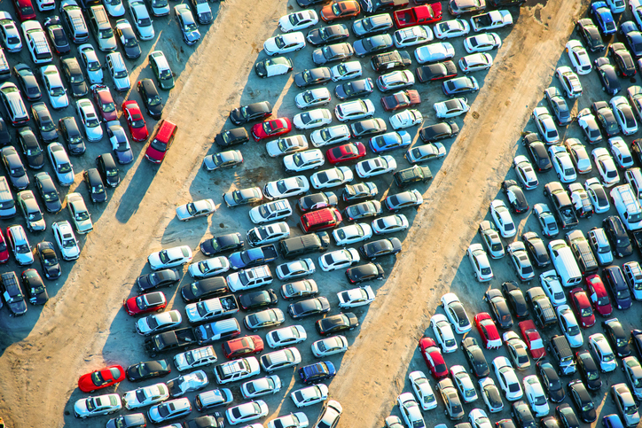 Car Junkyard Aerial