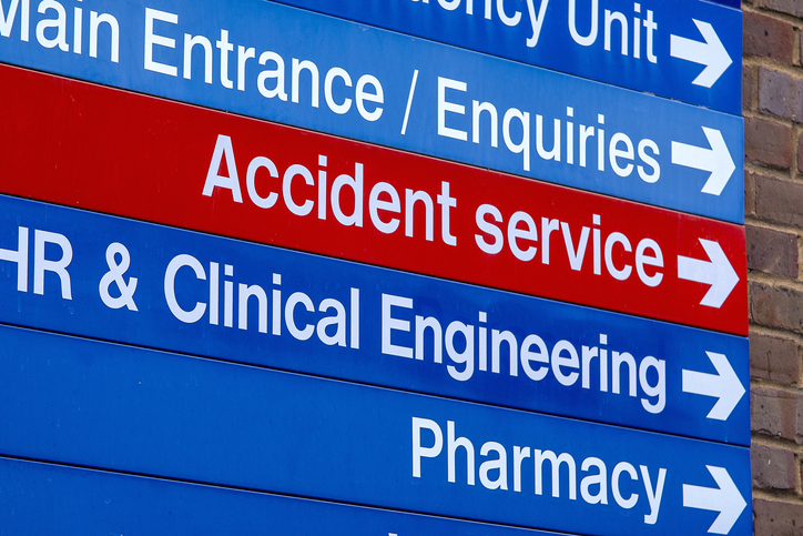 Generic UK Hospital department directions.