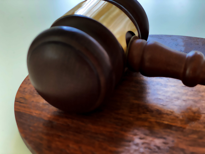 judge’s traditional wooden gavel