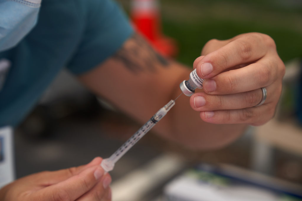 A School Vaccination Event As Covid-19 Cases Among Children Grow
