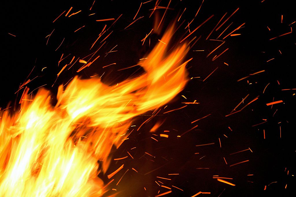 Generic flames of a fire, 16 February 2006. AFR Photograph by JESSICA SHAPIRO