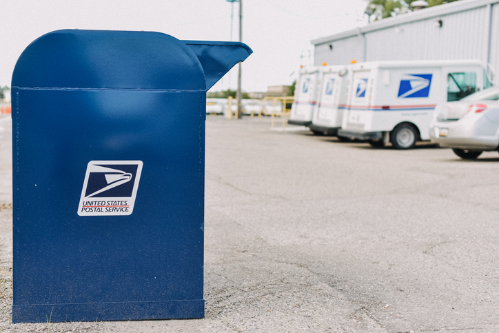 USPS Postal office box.