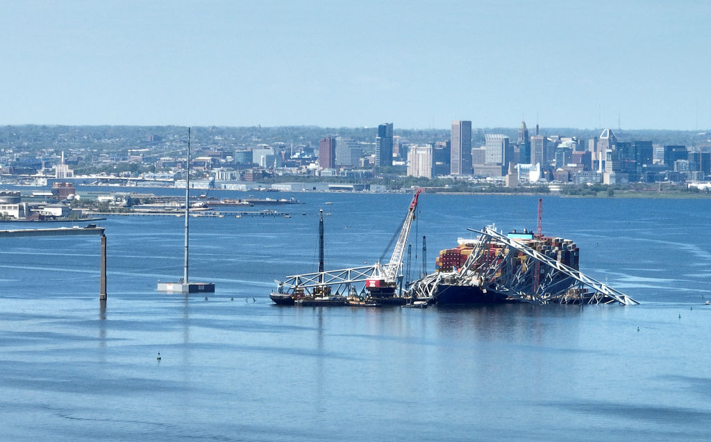 Recovery Efforts Continue On The Francis Scott Key Bridge Collapse In Baltimore
